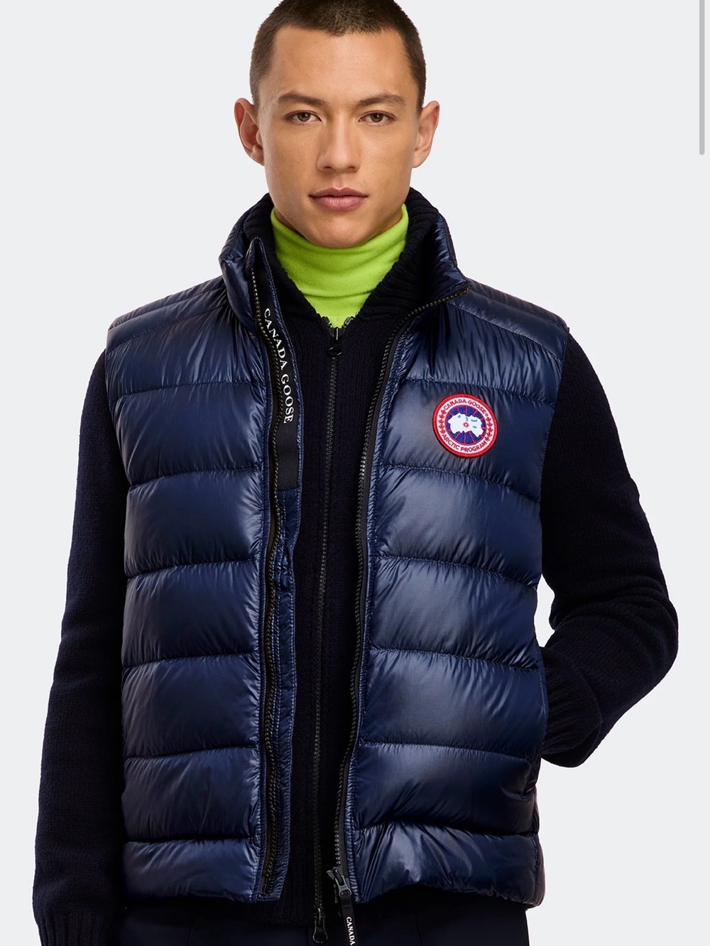 Canada Goose Men’s Navy Crofton Puffer Vest - Lightweight Insulated Vest ALL SZS